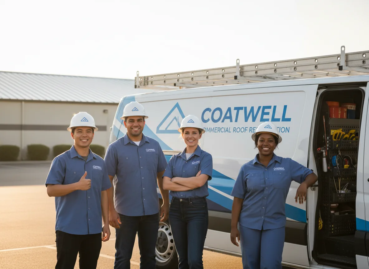 Commercial roof coating company in Marquez, TX